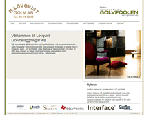Tablet Screenshot of lovqvistgolv.se